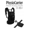 Marsupio ergonomico con riduttore - Pacchetto Evolution 0-36+ - PhysioCarrier All Black