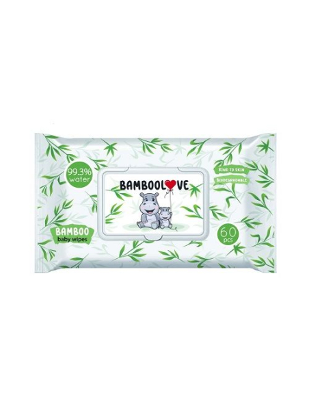 BambooLove - Salviette biodegradabili 60 PZ