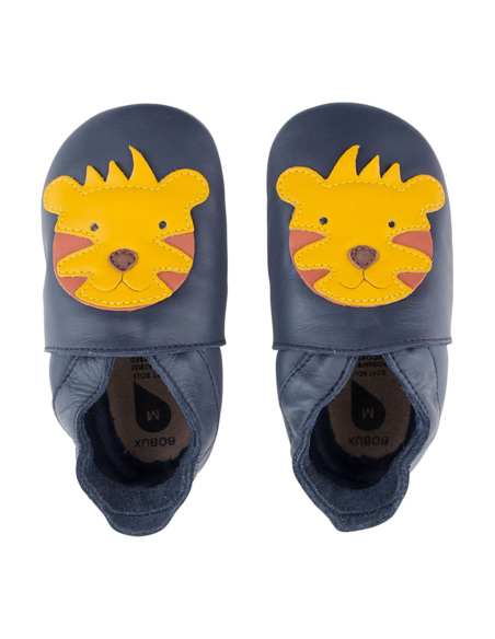 Soft sole le babbucce per i primi passi del tuo bimbo come fosse a piedi  nudi Soft Sole TIGER navy
