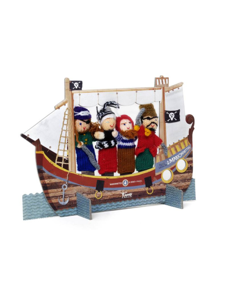 Marionette da dito in lana - Pirati